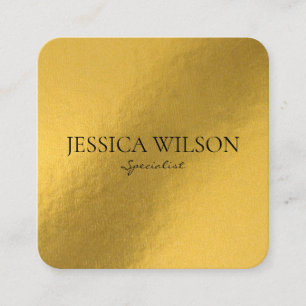 Elegant foil gold modern business card