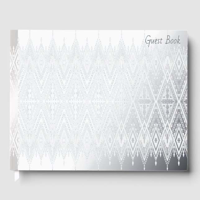 Elegant Foil Guest Book (Front)