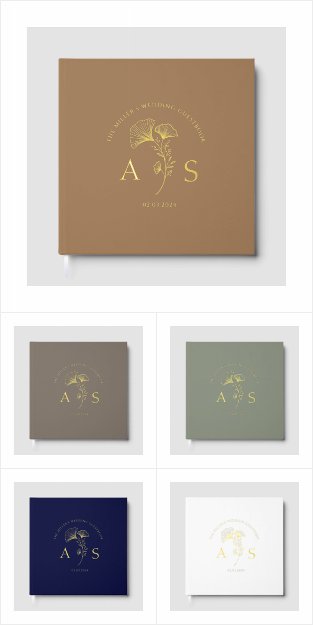 Elegant Foil Guest Books