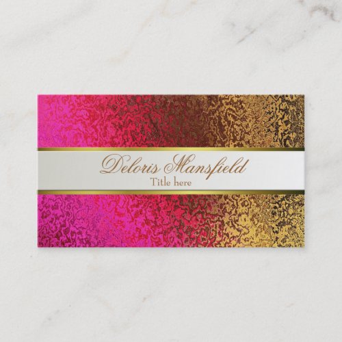 Elegant Foil Look Business Card