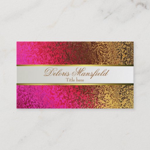 Customizable Elegant Foil Look Business Card