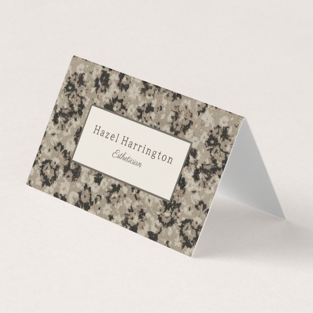 Elegant Folded Business Card Modern Abstract (Front)