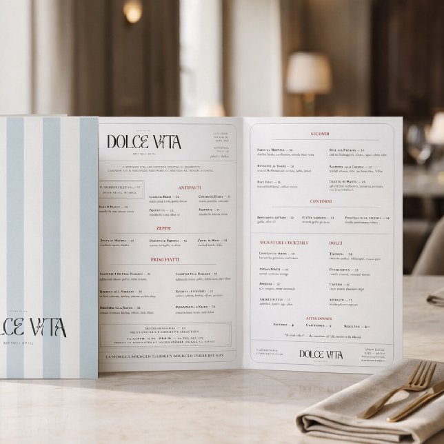 Elegant Folded Restaurant Menu Template (Creator Uploaded)