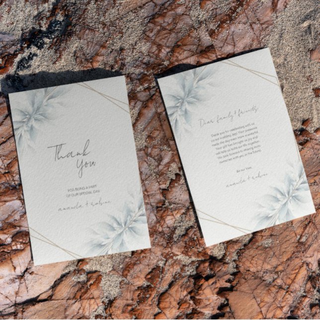 Elegant Foliage Modern Thank You Card (Creator Uploaded)