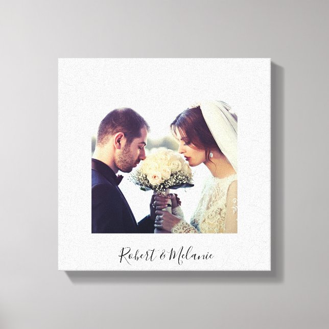 Elegant Foliage | Personalized Canvas Print (Front)