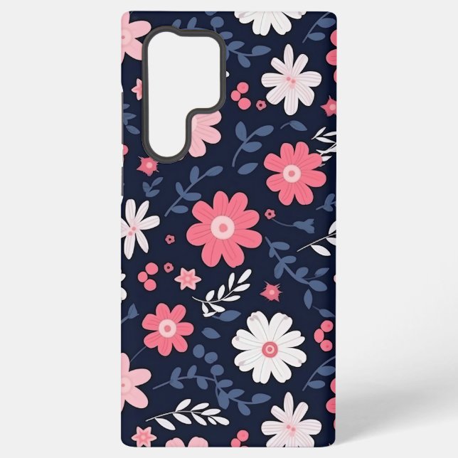 Elegant Folk Art Flower Samsung Galaxy Case (Back)