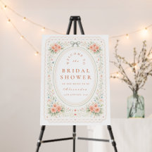 Elegant Folk Floral Bridal Shower
