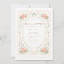 Elegant Folk Floral Bridal Shower