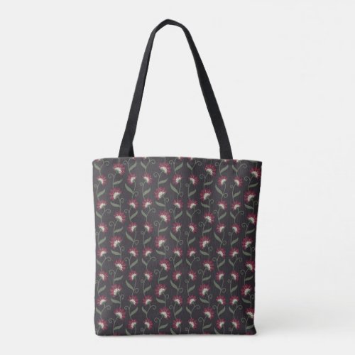 Elegant Folk Floral Pattern Tote Bag for Everyday