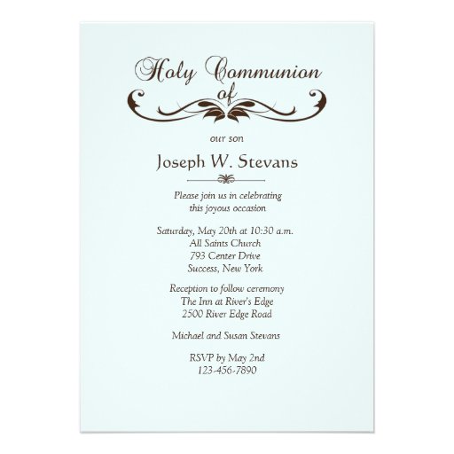 Elegant Communion Invitations 9