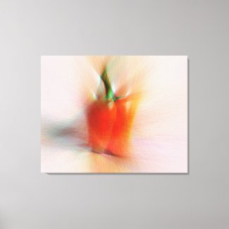 Elegant Food Red Peppers Colorful Abstract Art