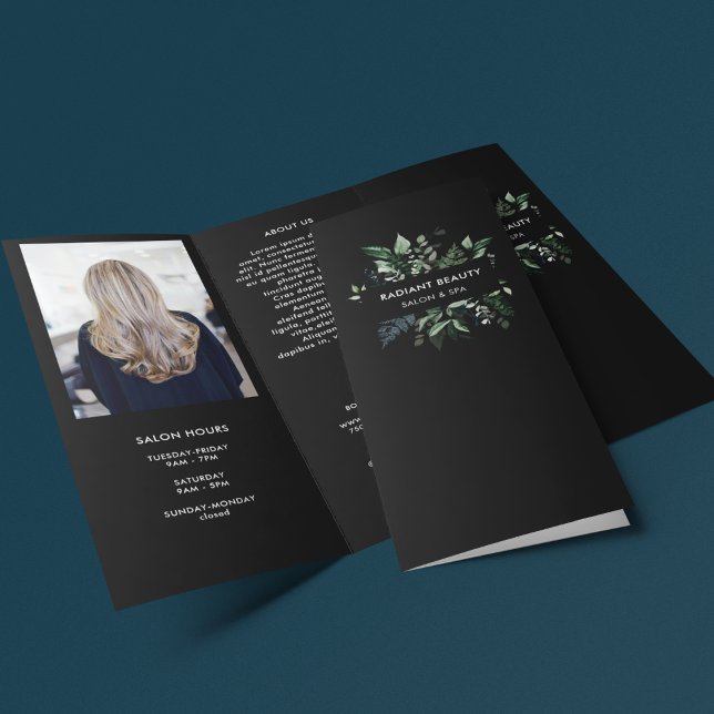 Elegant Forest Foliage Business Tri-fold Brochure  (Creator Uploaded)