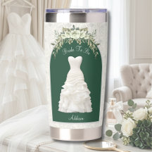 Elegant Forest Green Bride To Be Wedding Keepsake