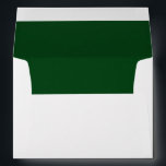 Elegant Forest Green Lined Envelope<br><div class="desc">- Blank 5" x 7" Envelopes with Colored Lining Inside - 
 Modern and elegant design for your custom envelopes! 
 Suitable for invitations to your special occasions! ヾ(＾o＾)ノ</div>