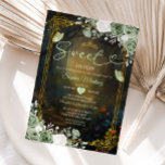 Elegant Forest Sage Green Princess Quinceañera  Invitation<br><div class="desc">Elegant Forest Sage Green Princess Quinceañera Invite</div>