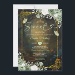 Elegant Forest Sage Green Princess Quinceañera  Invitation<br><div class="desc">Elegant Forest Sage Green Princess Quinceañera Invite</div>
