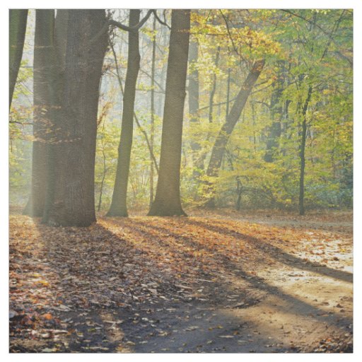 Elegant forest scene fabric