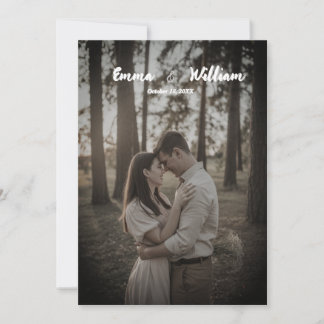 Elegant Forest-Themed Wedding Invitation Cover
