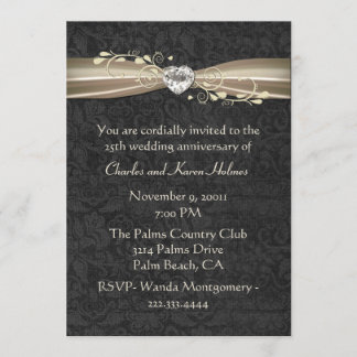 Elegant Formal Anniversary Invitation