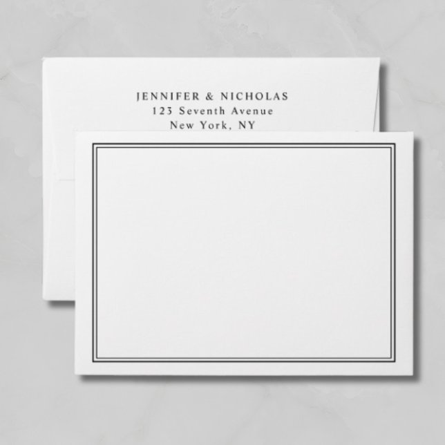 Elegant Formal Black White Wedding Address Envelope (Elegant Classic Formal Black White Wedding Address Envelope
)