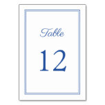  Elegant Formal Blue Wedding Table Number