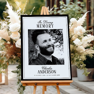 Elegant Formal Celebration of Life / Funeral Foam Board