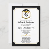 Elegant Formal College | University Graduation Invitation (Front)