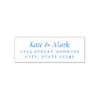 Elegant Formal Couple Names Wedding Return Address