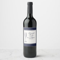 Elegant Formal Dark Bleu White Farewell Party