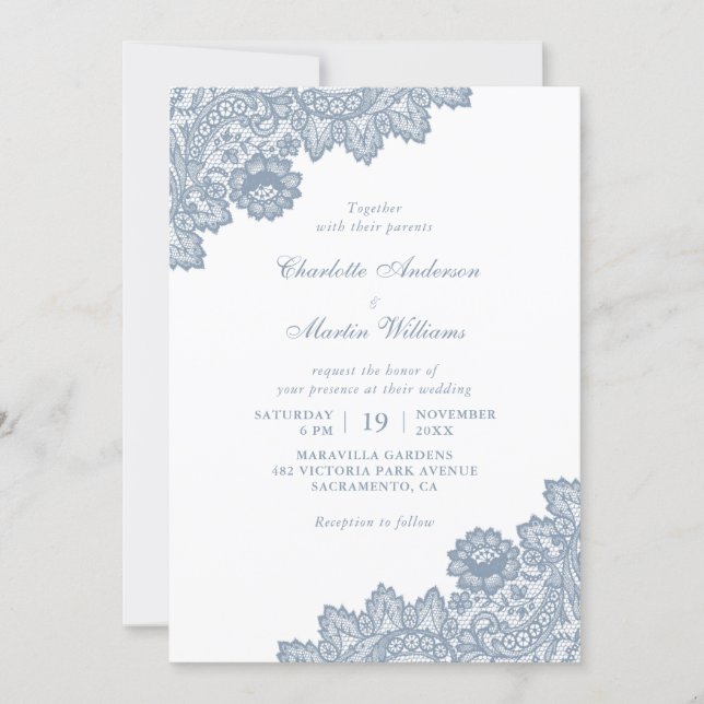 lace wedding invitation templates