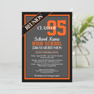 Elegant Formal High School Reunion Invitations