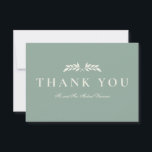 Elegant Formal Laurel Thank You Card<br><div class="desc">Elegant and formal wedding.</div>