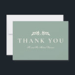 Elegant Formal Laurel Thank You Card<br><div class="desc">Elegant and formal wedding.</div>