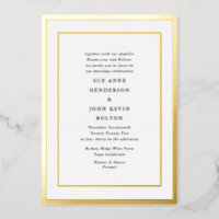 formal fancy monogram Foil-Pressed Wedding Invitations by Phrosne