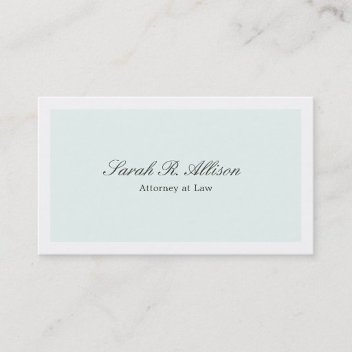 Customizable Elegant Formal Professional Blue Business Card