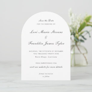Elegant Formal Wedding Save The Date