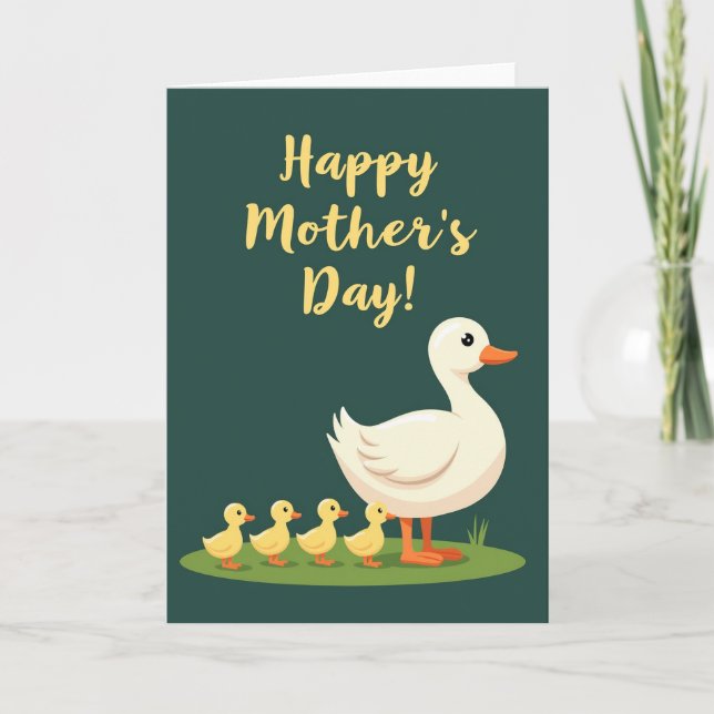 Elegant Fowl Mothers Day Card (Front)