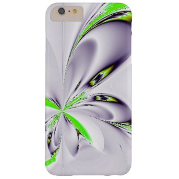 Elegant Fractal Touch of Green Barely There iPhone 6 Plus Case