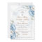 Elegant Frame Blue Floral First Holy Communion 