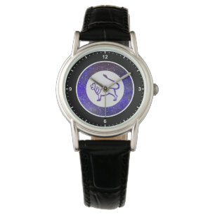 Elegant Frame Border Custom Leo Zodiac Sign Galaxy Watch