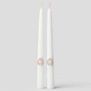 Elegant Frame Holy Cross Taper Candle