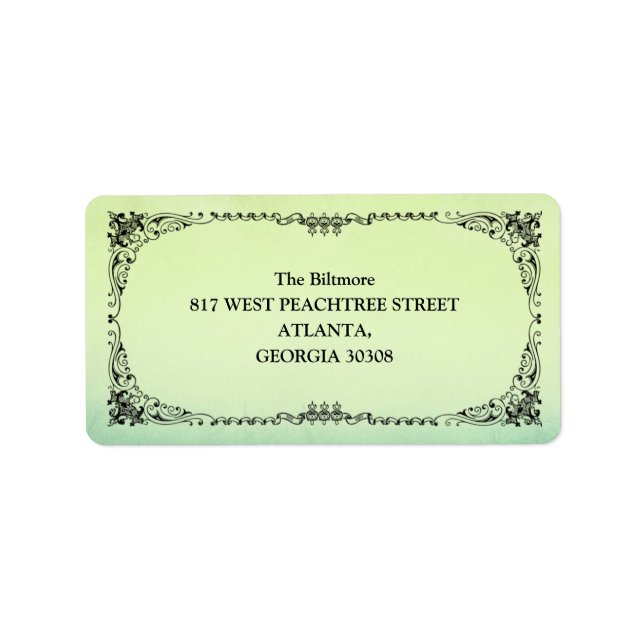 Elegant Frame Label (Front)