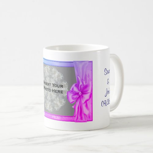 Elegant Frame Personalized Wedding Photo Favor  Coffee Mug