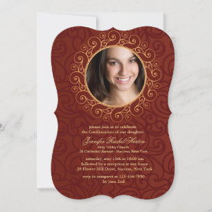 Elegant Frame Photo Confirmation Invitation