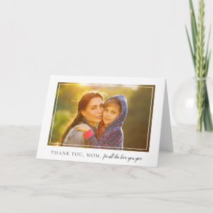 Elegant Frame Photo Mother's Day Card