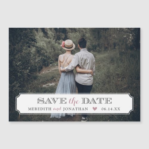 Elegant Frame Photo Overlay Save the Date