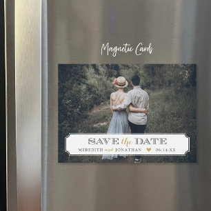 Elegant Frame Photo Overlay Save the Date