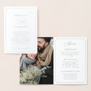 elegant frame wedding invitation (PORTRAIT)