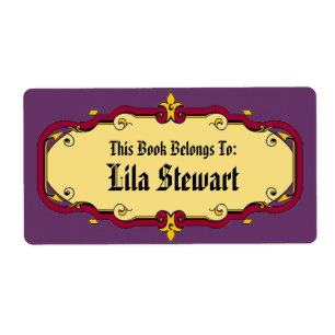 Elegant Framed Book Plate