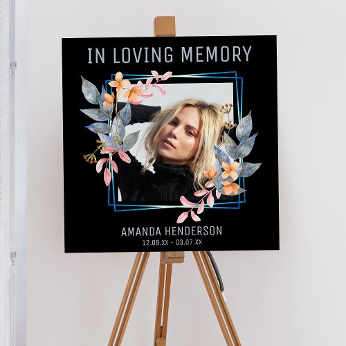  Elegant Framed In Loving Memory  Photo Memorial Foam Board